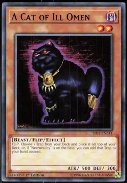 A Cat of Ill Omen SS01-ENB11 Speed Duel Decks: Destiny Masters Yu-Gi-Oh NM - Image 1