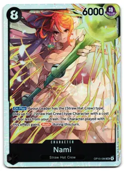 Nami OP15-086 - 🌊 Adventure on Kami's Island Super Rare One Piece TCG 🖤 - NM - Image 1