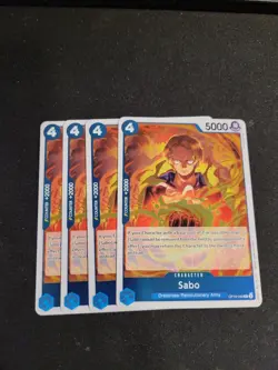 4x Sabo OP10-049 R One Piece Royal Blood Playset NM - Image 1