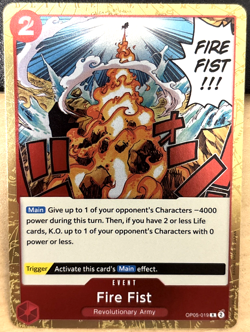 One Piece Awakening of the New Era OP05-019 Fire First RARE ENGLISH Foil - Image 1
