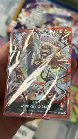 One Piece Starter Deck EX - Gear 5 ST-21 (OPENED) No Pack - Deck And Sleeves. - Image 1