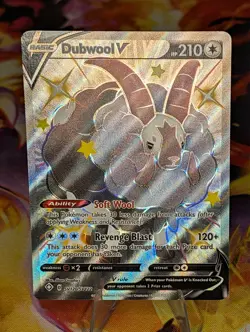 Pokemon TCG: Dubwool V SV120/SV122 - Shining Fates Ultra Rare NM - Image 1