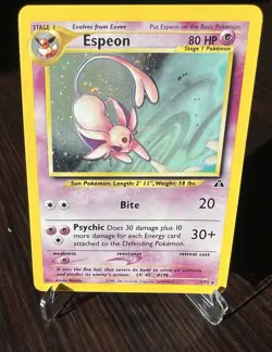 Espeon 1/75 Holo Rare Neo Discovery Pokemon Card 2001 WOTC Vintage - Image 2