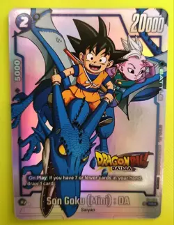 Dragon Ball Daima Promo Card Son Goku Mini English Rare Used - Image 1