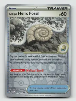 ANTIQUE HELIX FOSSIL 153/165 Reverse Holo 151 - Image 1