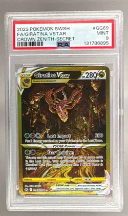 2023 Pokemon Sword & Shield Crown Zenith GG69 Giratina VSTAR PSA 9 131786895 - Image 1