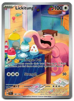 Lickitung 180/162 - 🌊 Temporal Forces Illustration Rare Pokemon TCG 🖤 - LP - Image 1