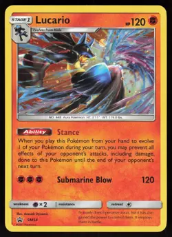Lucario - SM54 Holo Promo Sun & Moon Promo Pokemon Holo Lightly Played - Image 1