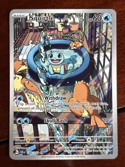 Pokemon Stellar Crown Squirtle 148/142 Illustration Rare - Image 1