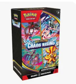 NEW! Pokemon Mega Evolution Chaos Rising Booster Bundle Box - 6 Booster Packs - Image 1