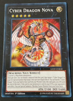 Yugioh Cyber Dragon Nova LEDD-ENB30 Common 1st Ed NM - Image 1
