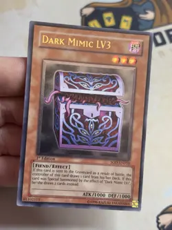 Dark Mimic LV3 SOD-EN010 Ultimate Rare - 1st Edition YuGiOh! NM - Image 2