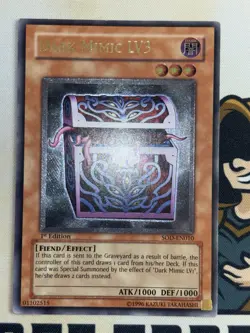 Dark Mimic LV3 SOD-EN010 Ultimate Rare - 1st Edition YuGiOh! NM - Image 3