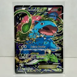 Pokemon TCG Venusaur EX Black Star Promo Full Art Holo Card XY123 - Image 1