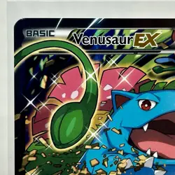 Pokemon TCG Venusaur EX Black Star Promo Full Art Holo Card XY123 - Image 2