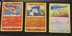 Pokemon card lot feat. Shinji Kanda Reverse Holo Common Magmar Sawk Farfetch'd - Image 1