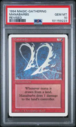 1994 MTG REVISED MANABARBS PSA 10 - Image 1