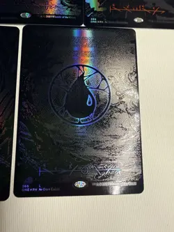 Phyrexia All Will Be One MTG Oil Slick Raised Foil, Set of 5, One of Each Land - Image 1