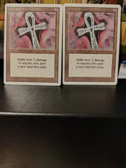Ankh of Mishra Revised Edition Rare LP Vintage MTG - Image 1