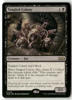 Tangled Colony 113 Rare Wilds of Eldraine Magic: The Gathering Lightly Played - Image 1