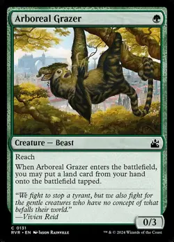 NM Foil Arboreal Grazer, MTG, Ravnica Remastered, Magic the Gathering, 131 - Image 1