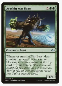 Arashin War Beast | MTG FRF | Beast Tribal Manifest Morph EDH Commander | LP - Image 1