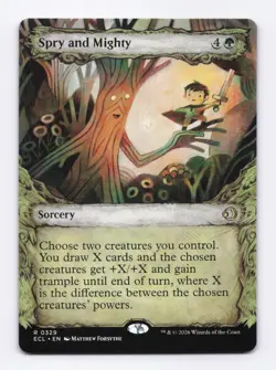 Spry and Mighty (Showcase) 0329 (R) MTG Lorwyn Eclipsed (ECL) - Image 1