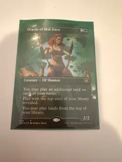 Oracle of Mul Daya Borderless Foil Double Masters 2022 #370 Rare - Image 1