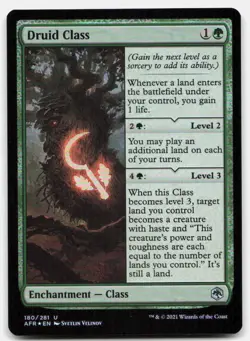 Druid Class 180 Adventures in the Forgotten Realms Magic: The Gathering Foil NM - Image 1