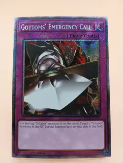 Gottoms' Emergency Call 1st Edition Platinum Secret Rare RA04-EN138 Yu-Gi-Oh! - Image 1
