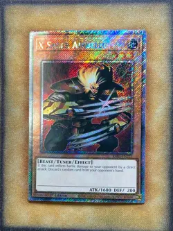Yugioh X-Saber Airbellum RA03-EN221 Platinum Secret Rare 1st Ed NM - Image 1