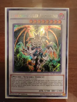 Yugioh Thought Ruler Archfiend LC5D-EN233 1st Ed Secret Rare NM - Image 1