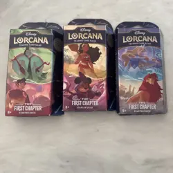 Disney Lorcana Trading Card Came - The First Chapter - Starter Deck - Set of 3 - Image 1