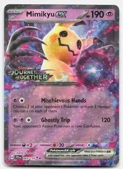 Mimikyu ex (Journey Together Stamped) 069/159 Pokemon NM - Image 1