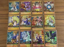 Dragon Ball Data Carddass 12 Card Set Used Collection - Image 1