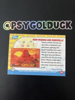 Pokemon TOPPS Pikachu’s Vacation Movie Holo New Friends And Farewells #59 - Image 2