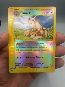 Pokemon TCG Furret 48/147 Aquapolis Reverse Holo Uncommon NM - Image 1