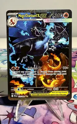 Mega Charizard X EX 125/094 Flashfire 360 HP Holo Mega EX Pokemon TCG EN - Image 1