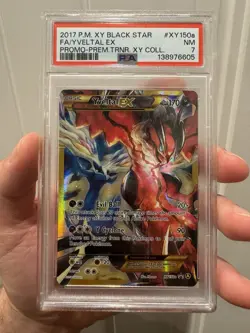 Pokemon TCG Yveltal EX #XY150a PSA 7 NM Black Star - Image 1