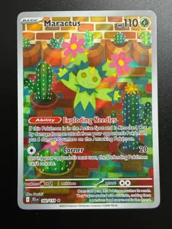Pokemon TCG Maractus Journey Together Illustration Card 160/159 NM - Image 1