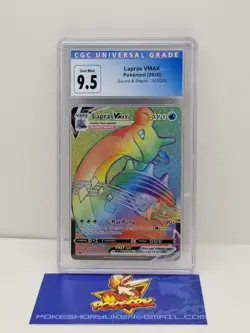 Pokemon 2020 CGC 9.5 Sword & Shield Base Lapras VMAX SR 203/202 - Image 1