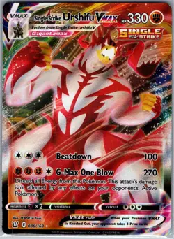 Single Strike Urshifu VMAX 086/163 SWSH05: Battle Styles - Pokemon Card - NM - Image 1