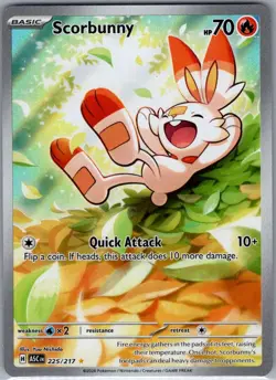 Scorbunny 225/217 ME: Ascended Heroes - Pokemon Card - NM - Image 1