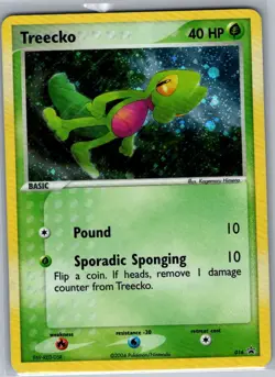 Treecko - (EX Deck Tin) 016 Holo Nintendo Promos - Pokemon Card - LP - Image 1