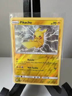 Pikachu REVERSE HOLO card 66/236 Sun & Moon Cosmic Eclipse 2019 Pokemon TCG NM - Image 1