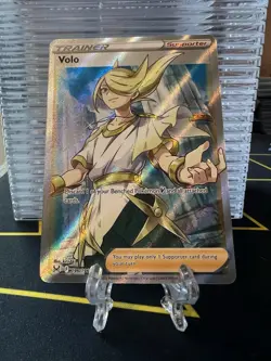 Pokemon Card Lost Origins Volo Full Art Rare 196/196 Supporter NM - Image 1
