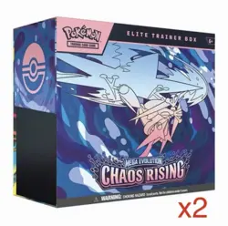 2x Pokemon Chaos Rising Elite Trainer Box Factory Sealed ETB PRESALE - Image 1