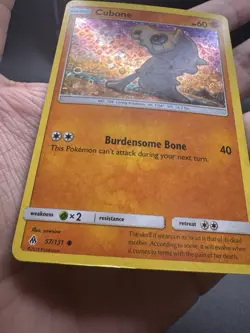 Cubone 57/131 General Mills Promo SM Forbidden Light Pokemon Holo LP - Image 3