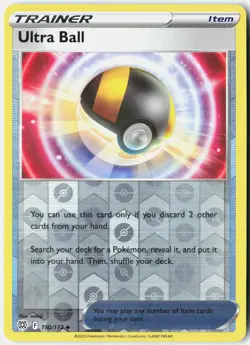 Ultra Ball 150/172 Uncommon Brilliant Stars Pokemon Reverse Holo NM - Image 1