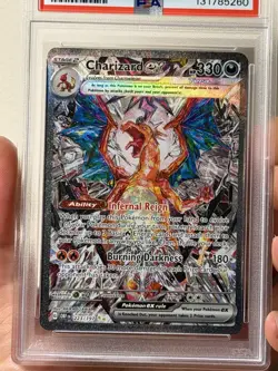 2023 POKEMON OBF EN-OBSIDIAN FLAMES #223 CHARIZARD EX PSA 10 - Image 4